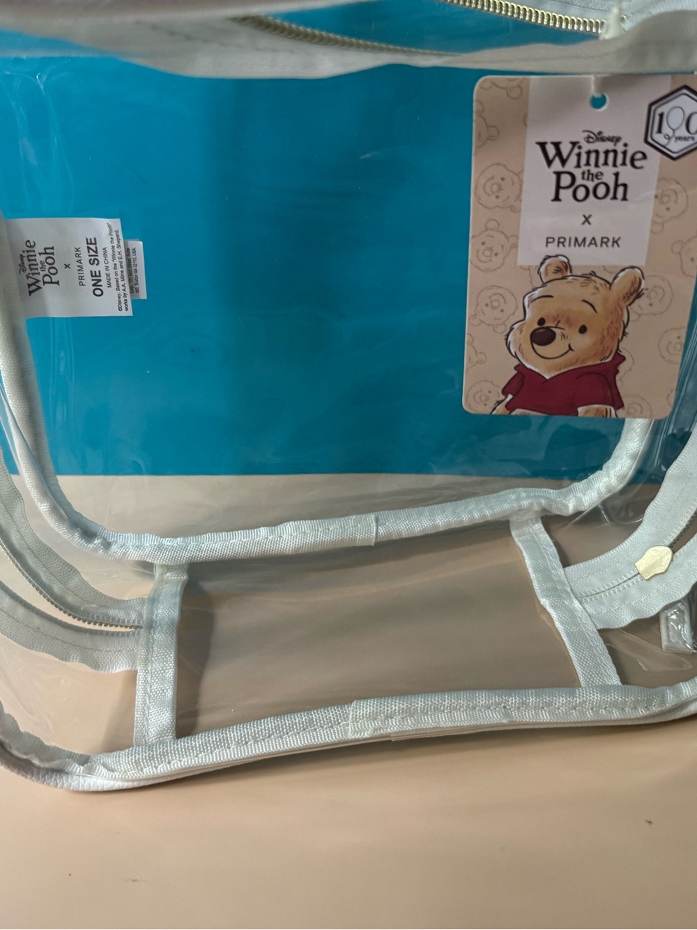 Winnie the Pooh Clear Tote Bag with Cosmetic Pouch  x 2 - Picture 9 of 9